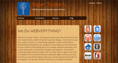 Desktop Screenshot of papertraitors.com